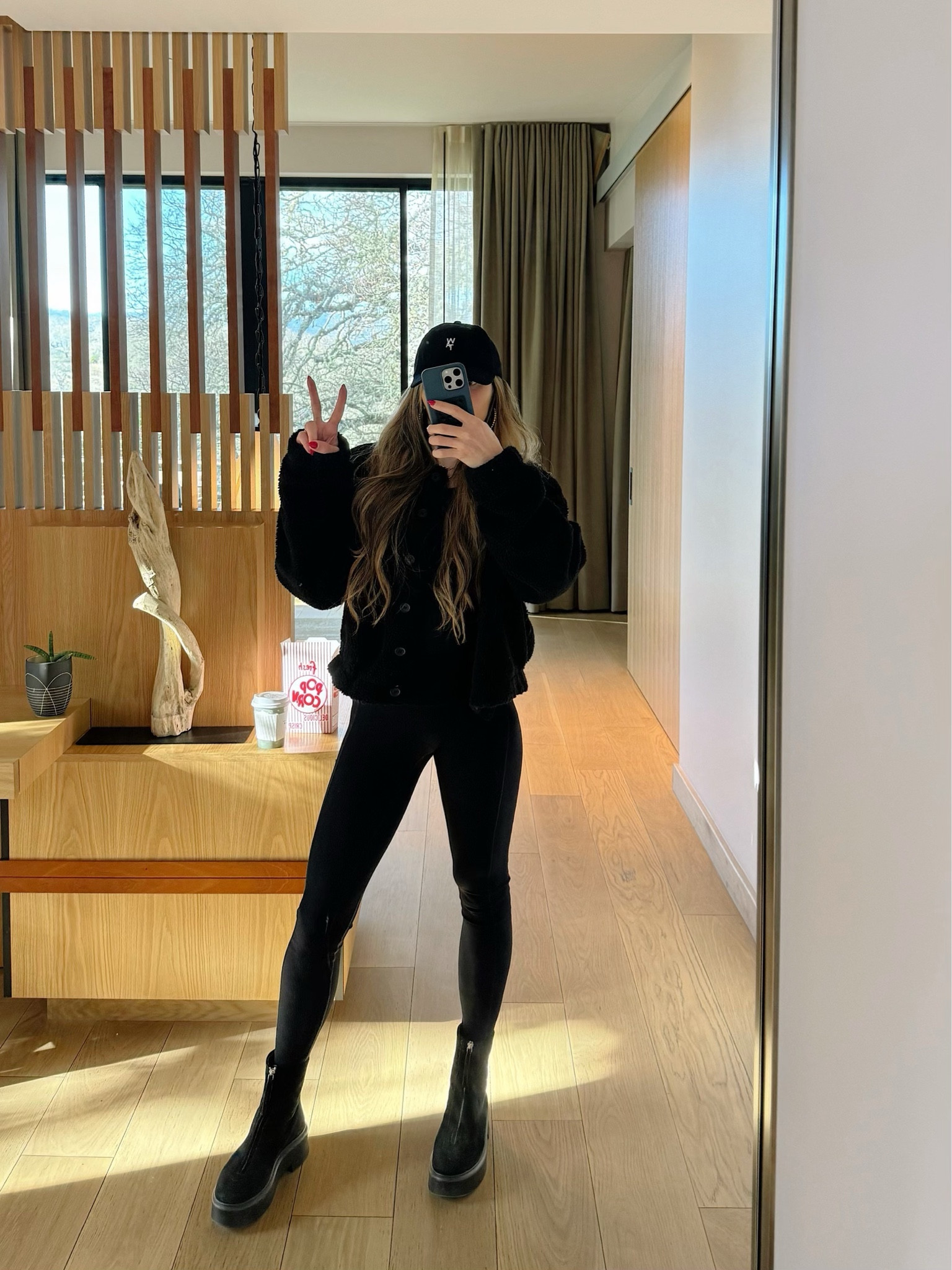 Cozy winter lounge ootd! I’m wearing Wat. The Brand hat, coat, and leggings!! My coat is sold out but linking similar from them!! 🤍

#LTKHoliday #LTKstyletip #LTKSeasonal