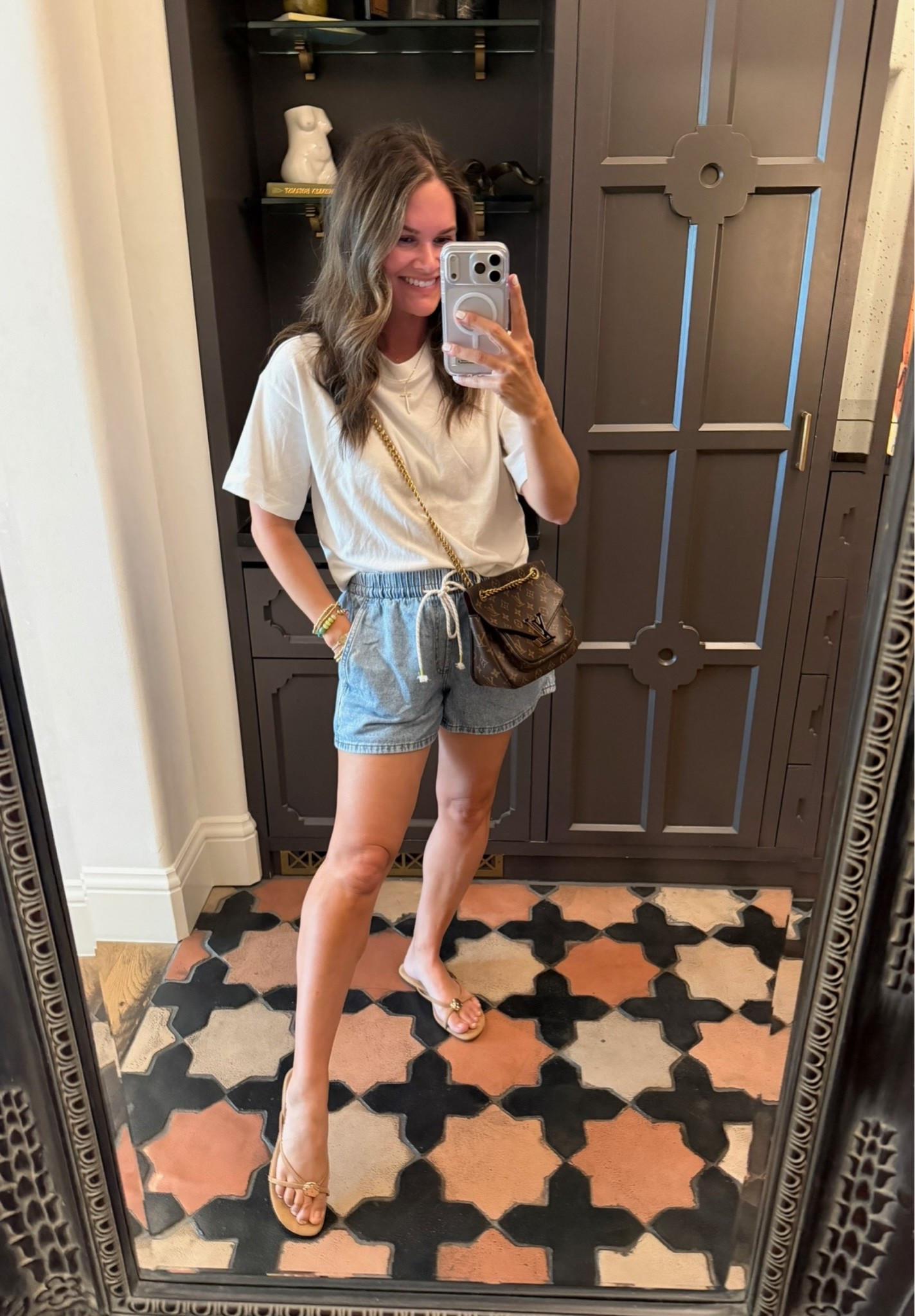 Easy pull-on shorts I wear nonstop 🙌🏼 Also, they’re under $25! I have this tee in multiple colors too!

#LTKootd #LTKmomlife #LTKgrwm