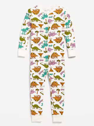 Unisex Snug-Fit 2-Way-Zip Printed Pajama One-Piece for Toddler &amp; Baby | Old Navy | Old Navy (US)