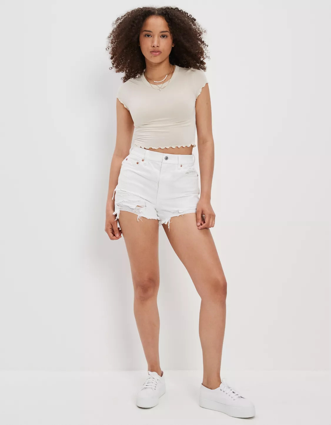 AE Denim Curvy Highest Waist '90s Boyfriend Short | American Eagle Outfitters (US & CA)