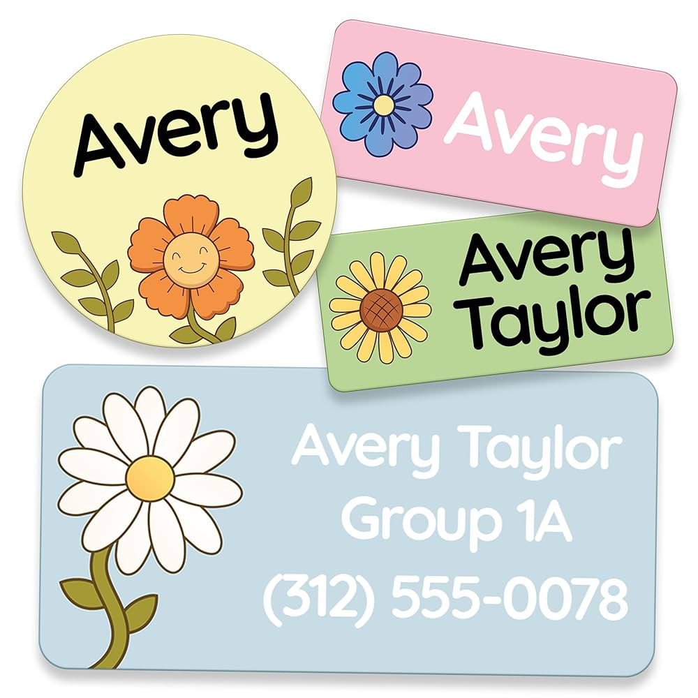 TagBuddy® Personalized Daycare Name Labels for Kids [50pcs] - Waterproof Name Stickers for Schoo... | Amazon (US)