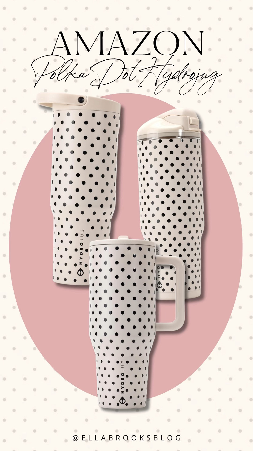 Amazon exclusive polka dot Hydrojug