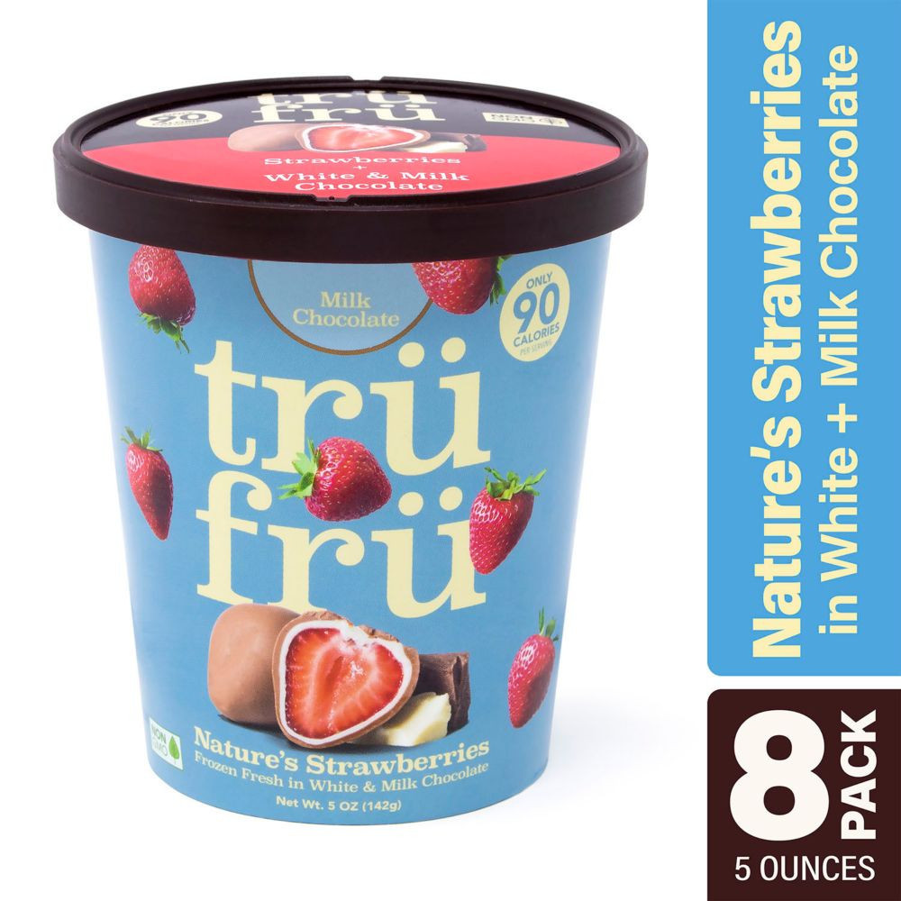 Tru Fru Strawberries in White & Milk Chocolate (5 oz, 8 Pack) | Oriental Trading Company
