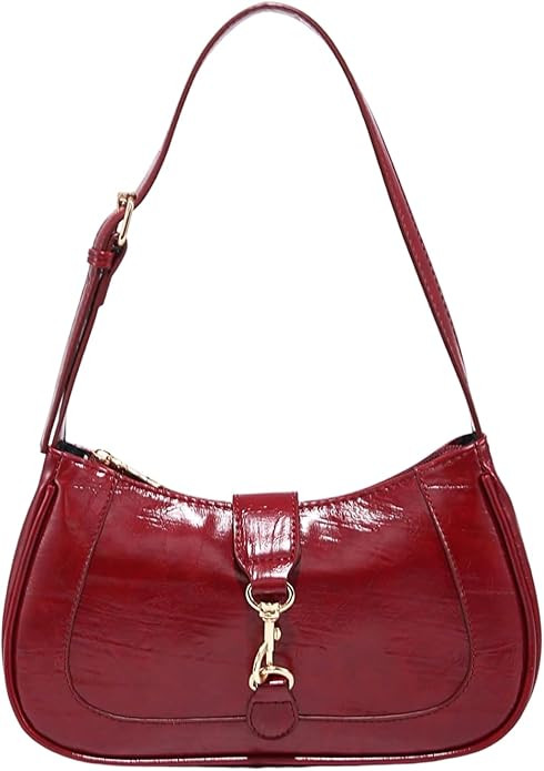 RoseSeek Women's Retro Vintage Zipper Shoulder Bag Adjustable Strap Elegant Underarm Purse Hobo H... | Amazon (US)