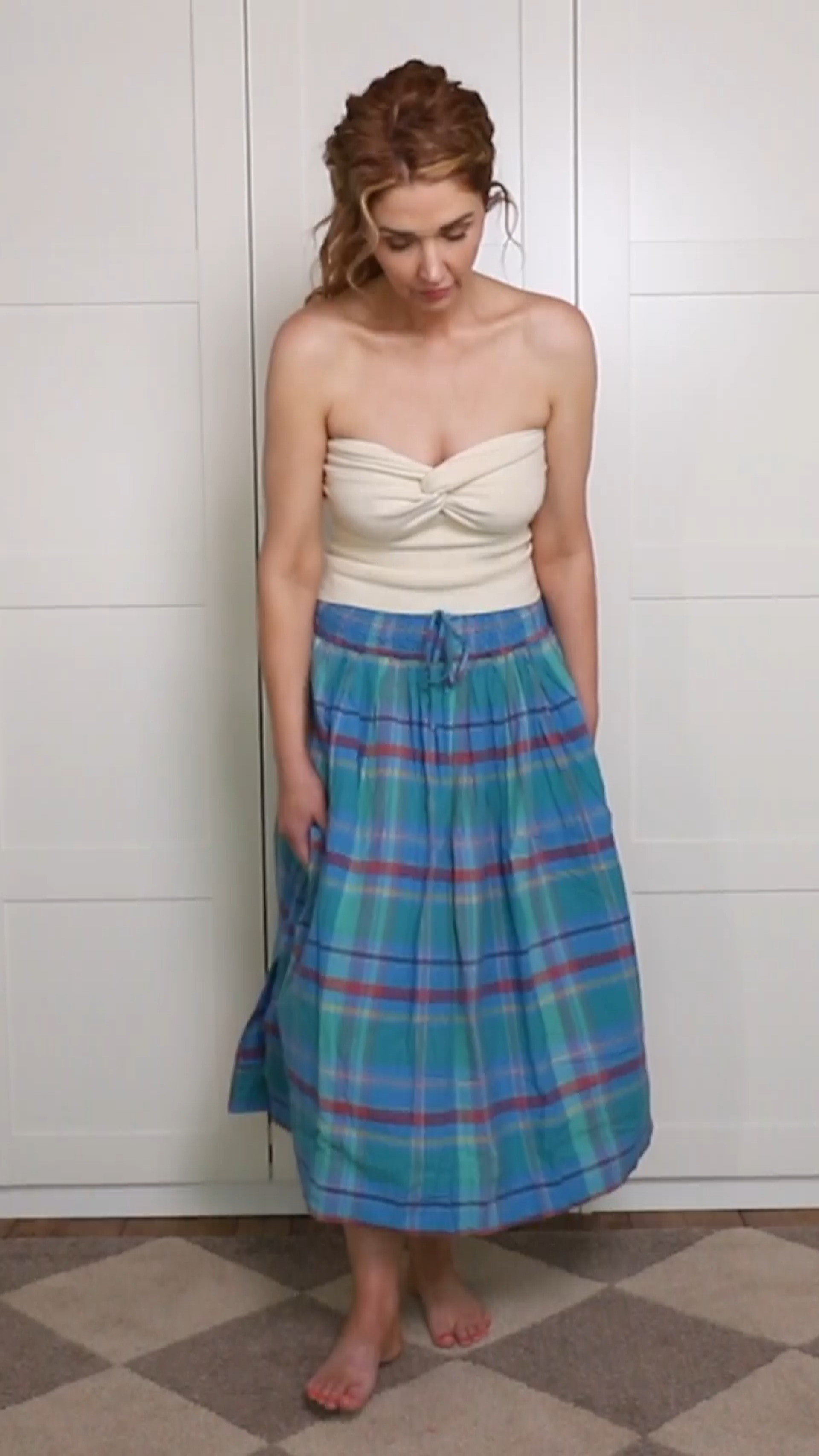 Easy, breezy, and flattering for every shape — that’s the Smocked Maxi Skirt from Free Assembly. With side slits, deep pockets, and a comfortable smocked waistband, it sways beautifully and looks equally cute with a crop top or tank
#walmartfashion
 

 #LTKSeasonal #LTKOver40 #LTKFindsUnder50