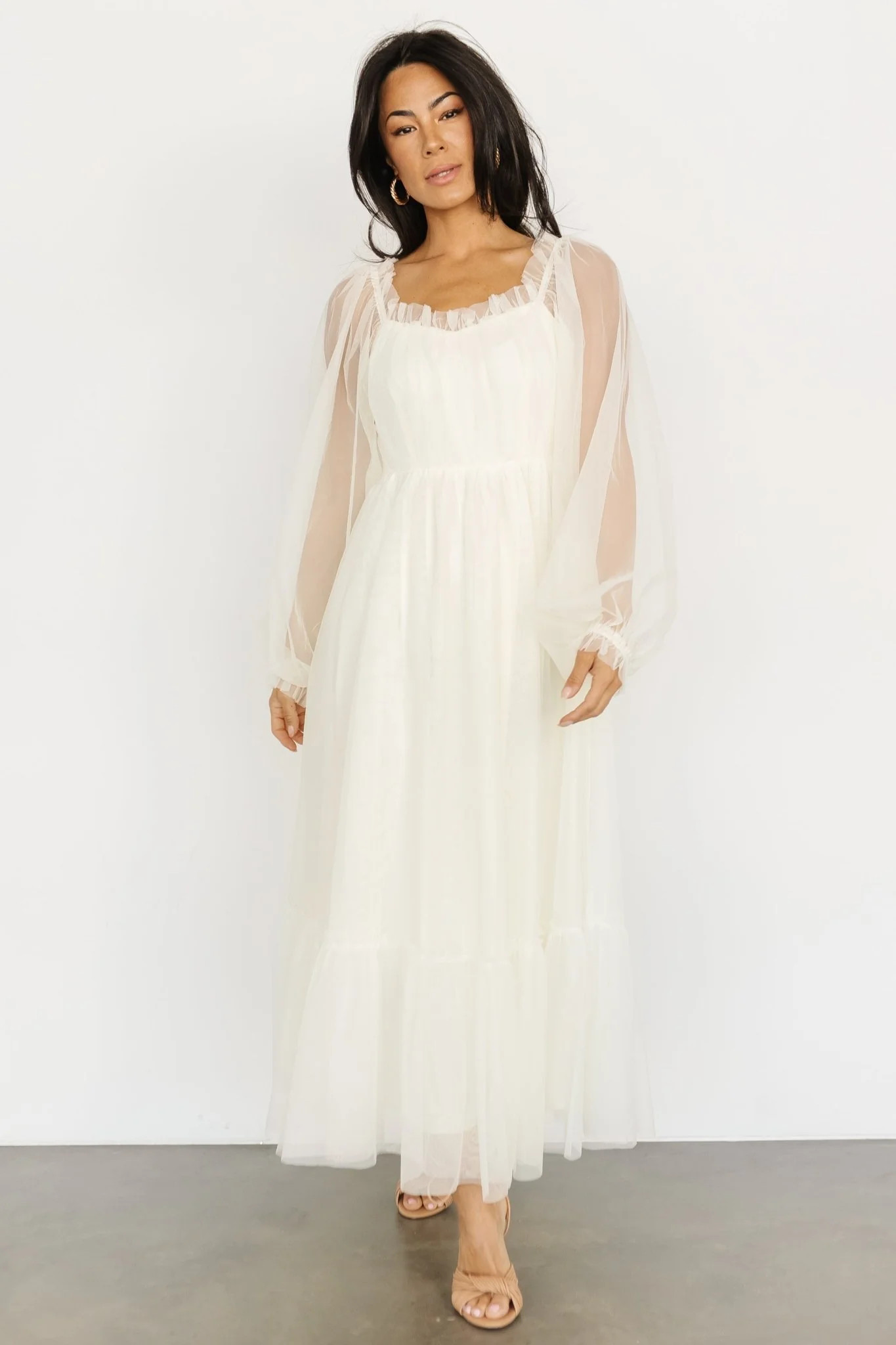 Cleobelle Maxi Dress | Creamy Beige | Baltic Born