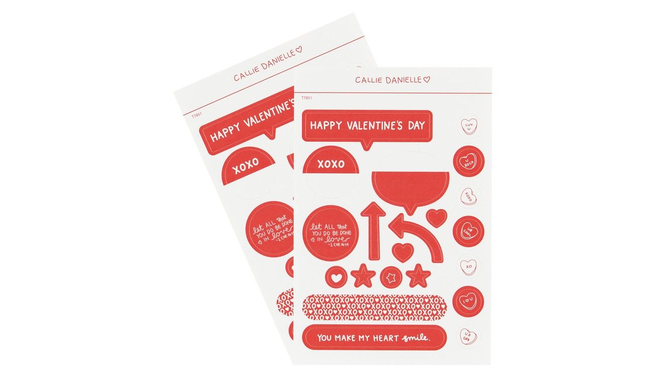 Valentine Stickers | Callie Danielle