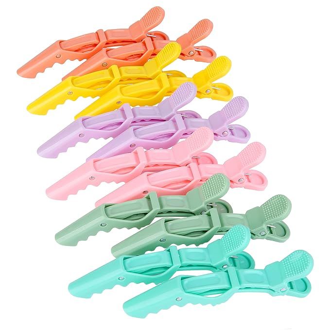 HH&LL Hair clips for Styling 12 pcs – Wide Teeth & Double-Hinged Design – Alligator Styling S... | Amazon (US)
