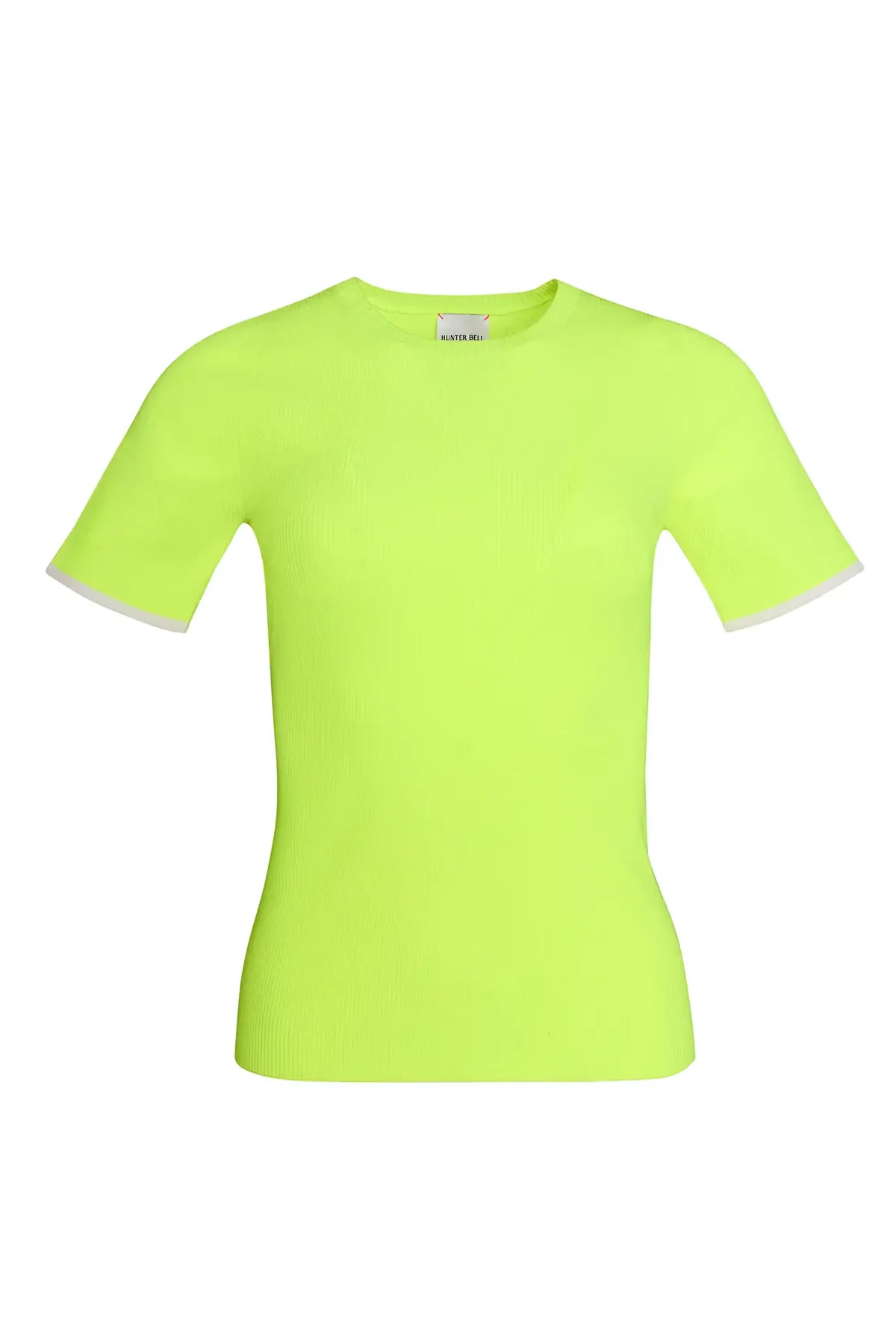 Lee Top in Neon Yellow with Cream | Over The Moon