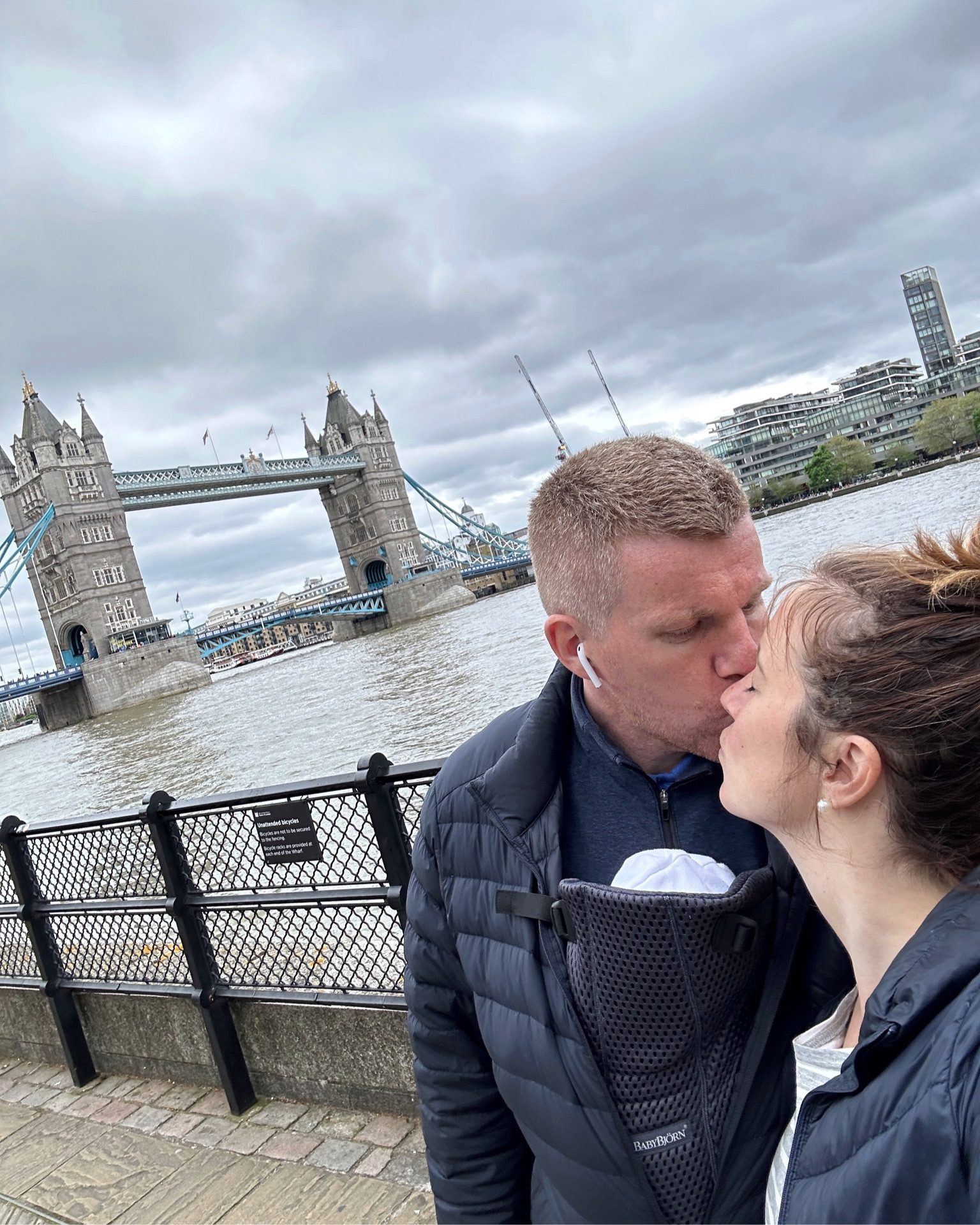 Our whole family favors navy, Mark and I are unintentionally matching in our #Uniqlo puffer jackets and Lily is sleeping safely in her #Babybjorn carrier! 

#LTKfamily #LTKbaby