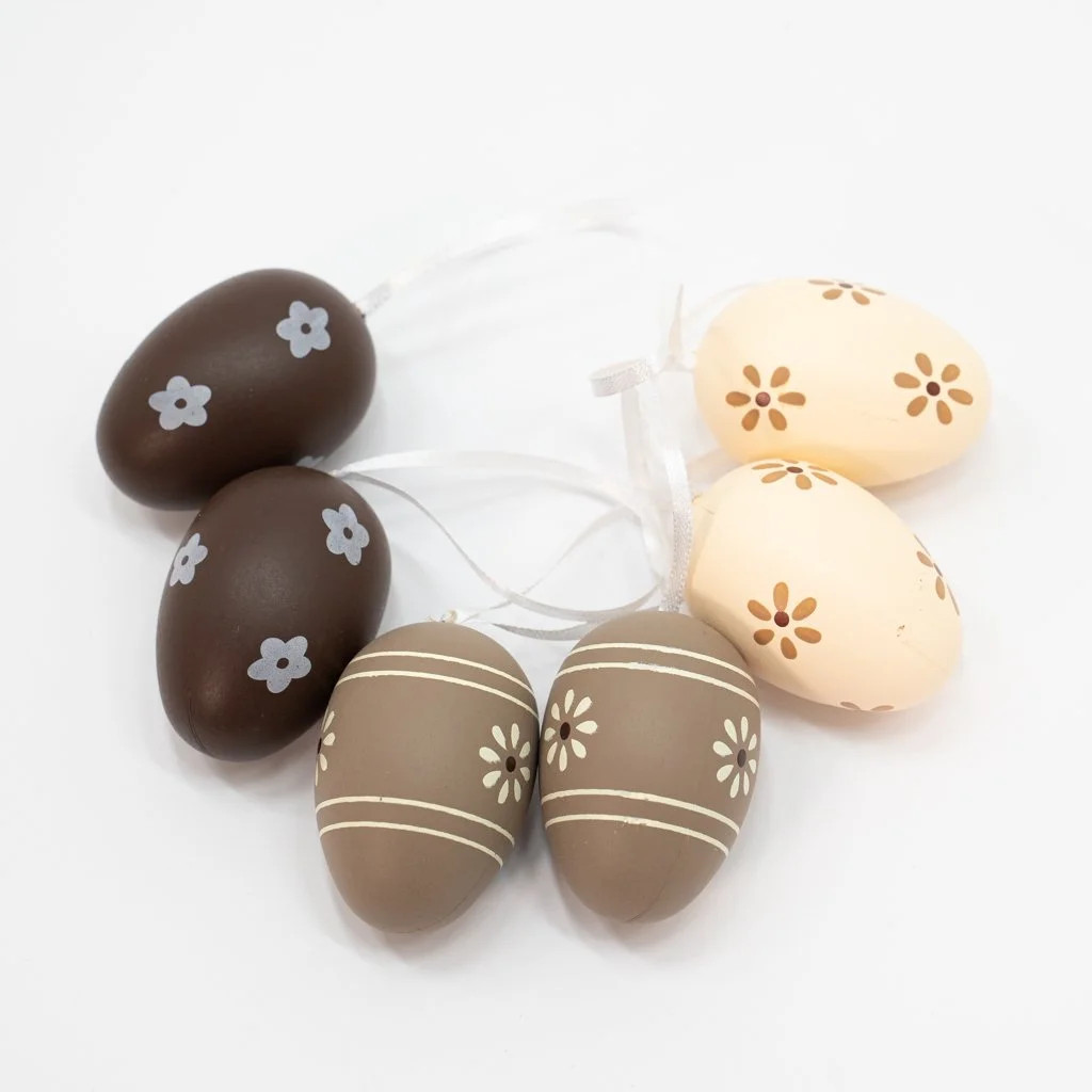 Kit 12 Ovos de Páscoa Enfeitado com Flores Pendente Decorativo - Camicado | Camicado (BR)