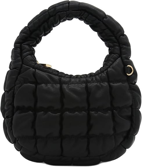 FashionPuzzle Soft PU Leather Lightweight Quilted Puffer Bag | Amazon (US)