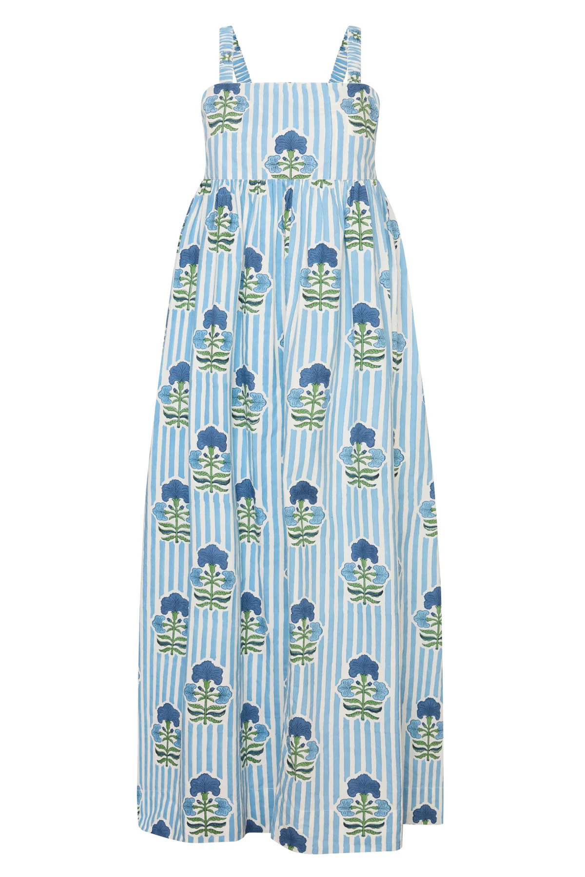 Laguna Sun Dress in Blue & Green | Over The Moon