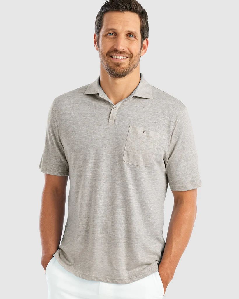 Castaway Linen Blend Polo | johnnie O