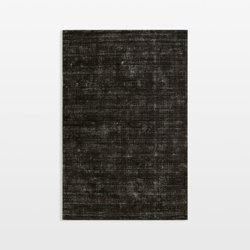 Vaughn Modern Black Rug 9'x12' + Reviews | Crate & Barrel | Crate & Barrel