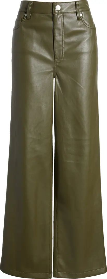 Franklin High Waist Faux Leather Wide Leg Pants | Nordstrom