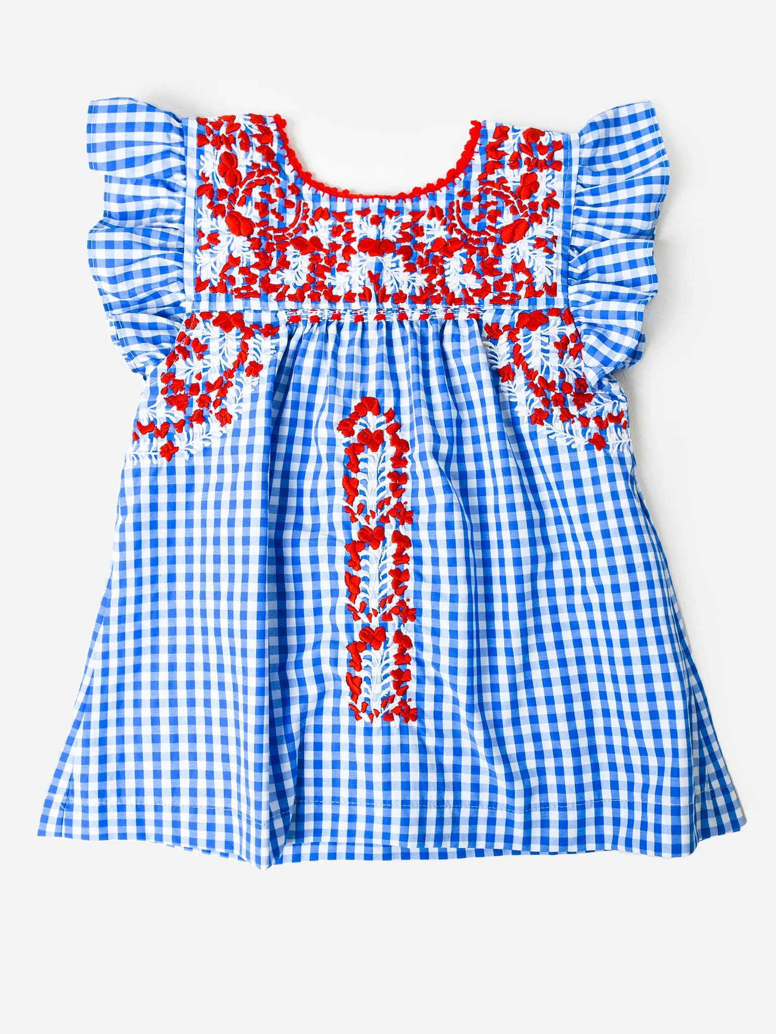 Six Honeybees Girls' Flutter Sleeve Puebla Dress | Saint Bernard