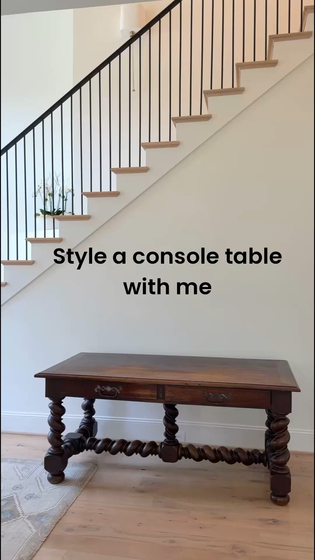 


Your recipe for building a balanced console table: 60% anchor, 30% structure, 10% personality. Create symmetry and anchor your table with large items that add weight like a large mirror or art, large lamp, and/or vase. Next, layer in pieces that add structure and visual interest like a collection of books, decorative boxes, or trays. Finish with unique pieces that show off your personality. 

Extra Tips ✨ 
✨Think of your anchors like a seesaw. Create balance in the middle, and keep the items on either side proportional so they balance each other out. The size and scale of the table should dictate the size and scale of the anchors. 
✨ I like for my books to complement each other visually. Choose covers that flow together nicely and don’t fight for attention. You can go a step further by choosing books that incorporate the colors of the nearby rooms too for even more balance. 
✨ Keep the personal pieces unique. Include a monogram, a favorite color, a family memento, interesting candle, smaller seasonal decorative objects, etc. 

 

#LTKSeasonal #LTKHome #LTKSaleAlert