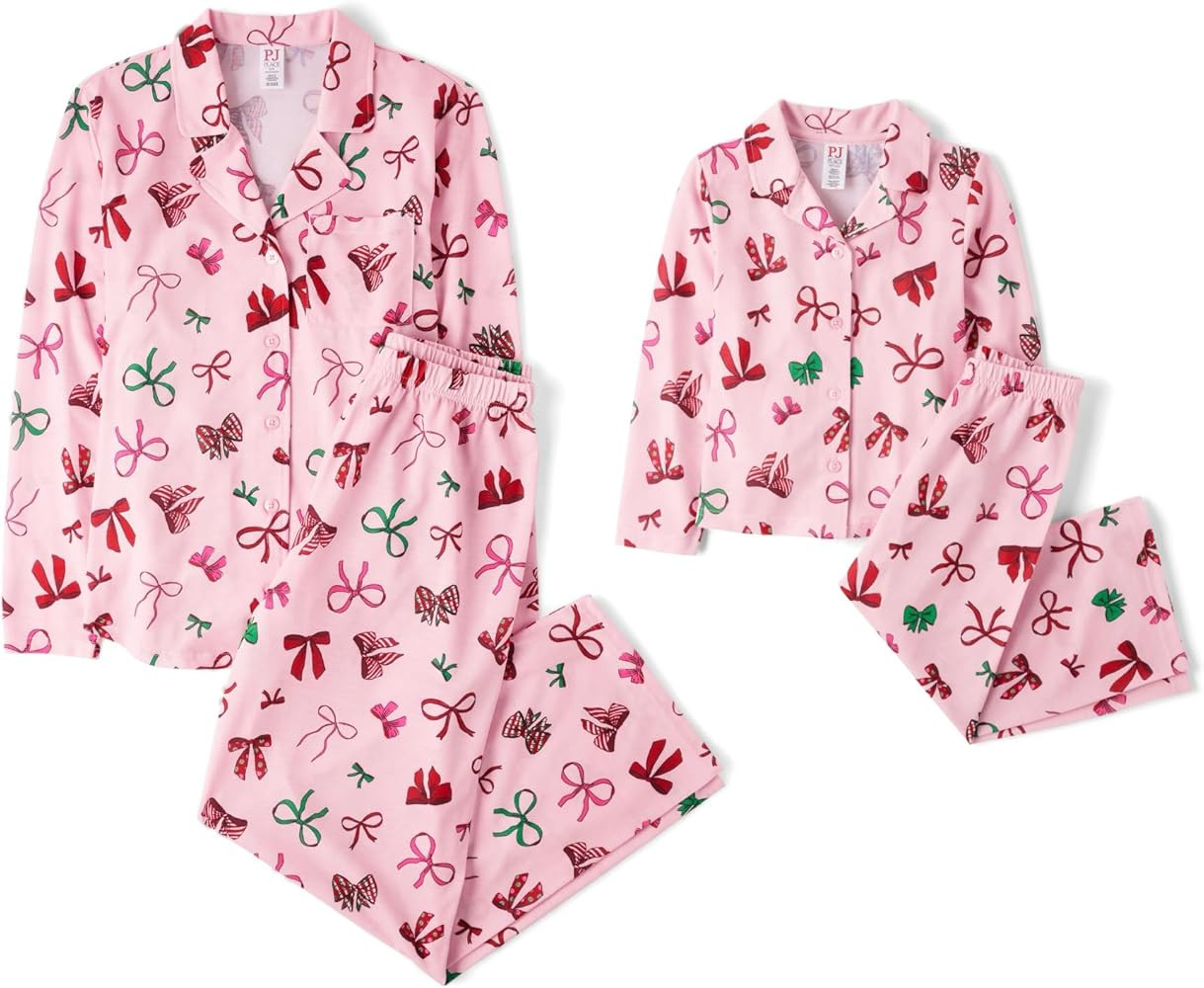The Children's Place,Unisex Baby,Mommy and Me Matching Christmas 2 Piece Pajama Sets, Button Up,H... | Amazon (US)