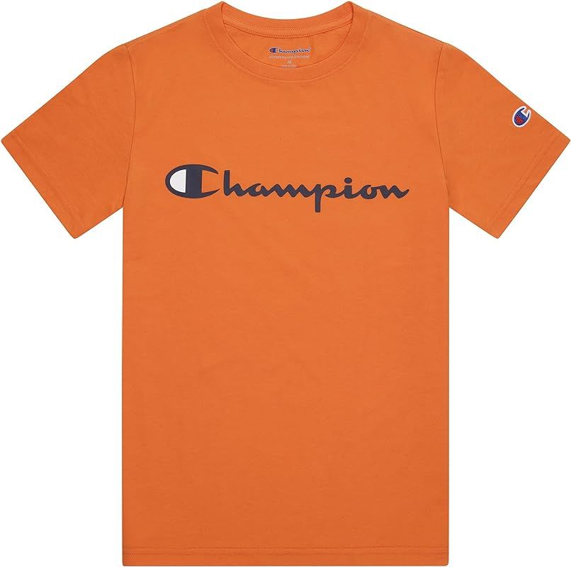 Champion Boys Short Sleeve Logo Tee Shirt | Amazon (US)