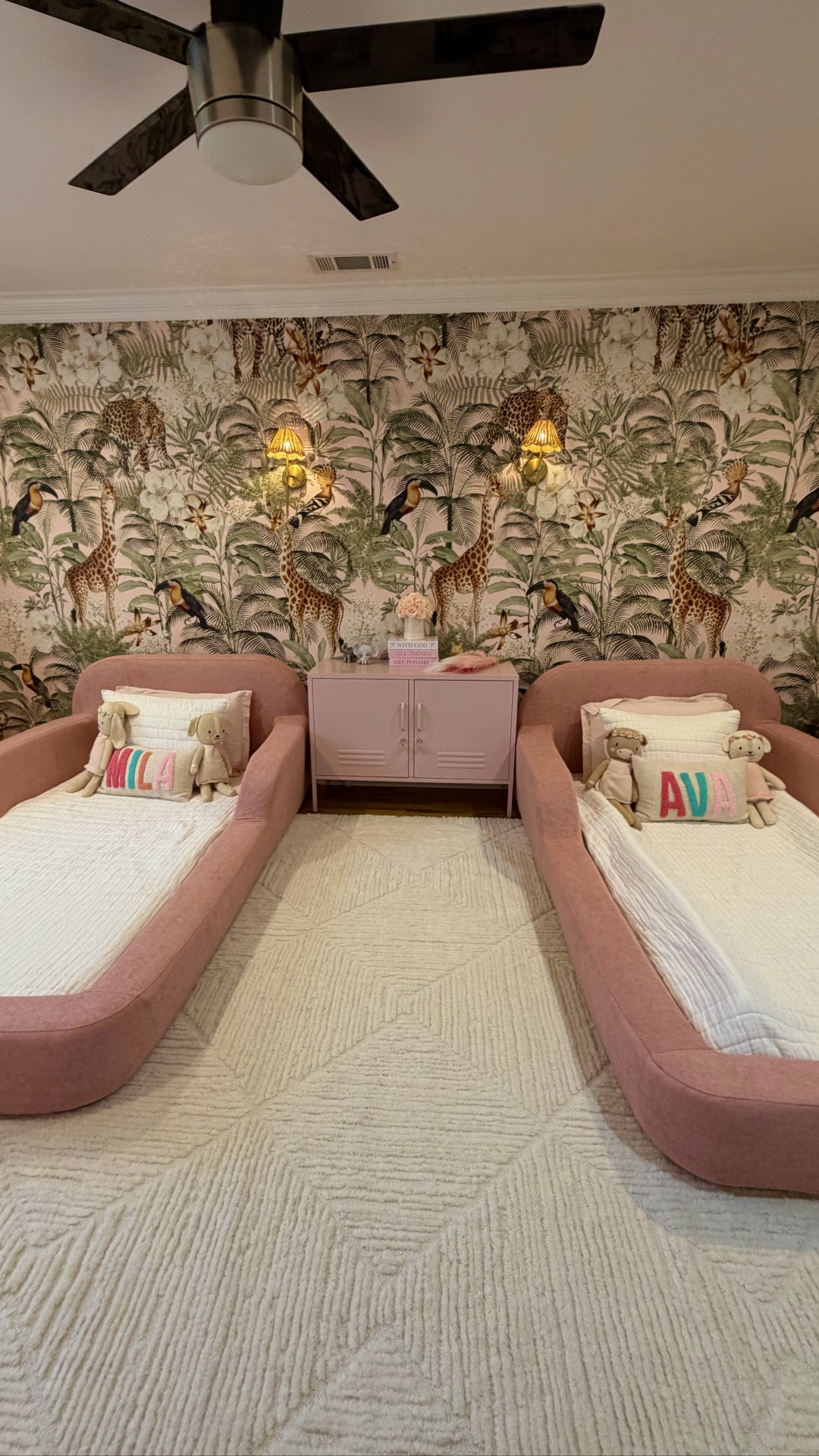 This transformation!!! 😍 These SoftBloom beds by Nestig 🛏️, the sconces 💡, the softest pottery barn bedding 🧸…. 10/10!!! ⭐️ #LTKRoomTransformation #LTKToddlerRoom #LTKbed #LTKToddlerBed #LTKNestig #LTKGirlsRoom #LTKmom

#LTKmomlife #LTKKids #LTKHome