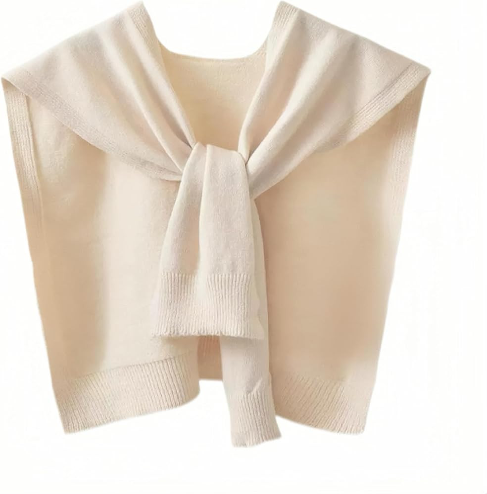 Geyoga Sweater Shawl Wraps for Women Sweater Knitted Knotted Shawls Casual Scarf Cape Shoulder To... | Amazon (US)