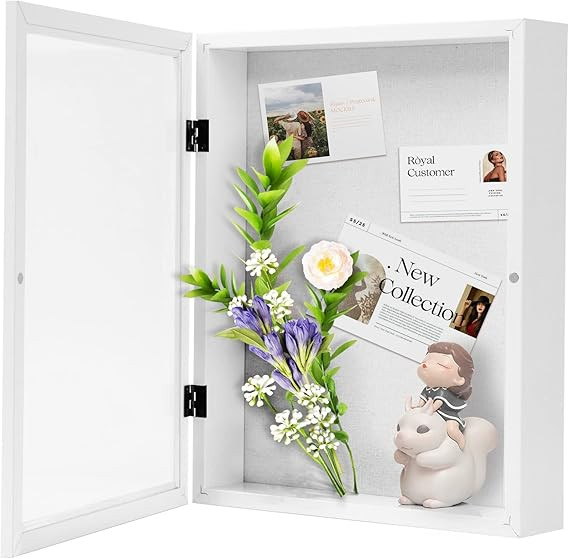 Muzilife 11x14 Shadow Box Picture Frame - 2.16" Interior Deep Wood & Glass Display Case Ready to ... | Amazon (US)