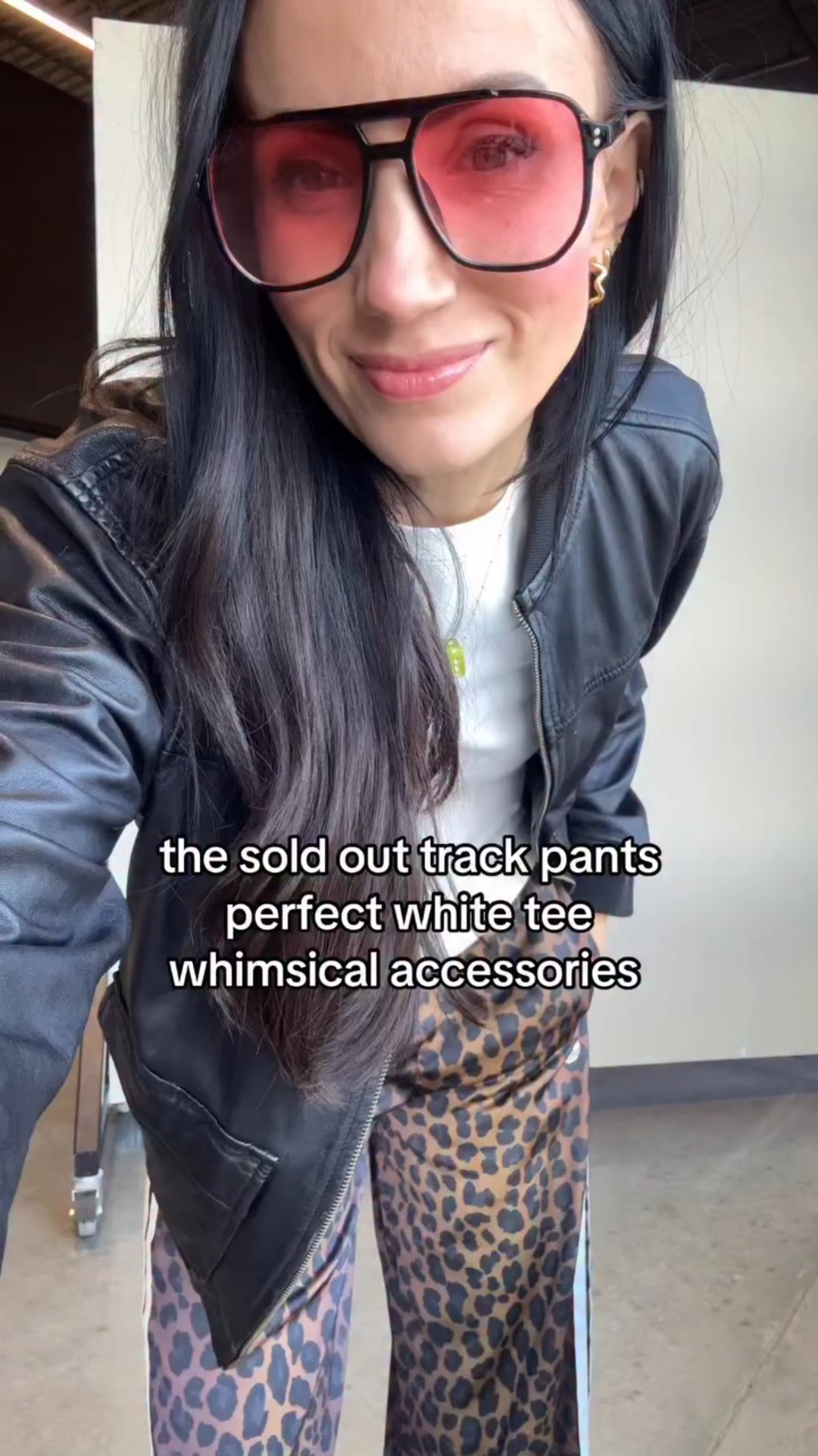 The pants are a hard pair to find- but the tee and the accessories are linked! Free shipping on the sunnies, necklace, bracelets and more at @nickelandsuede this weekend. Can you even with the 🎲??