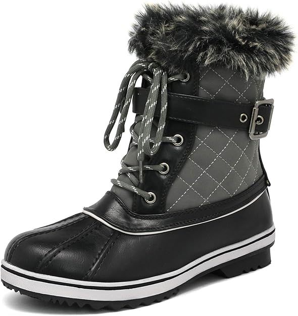 DREAM PAIRS Women's Mid Calf Winter Snow Boots | Amazon (US)