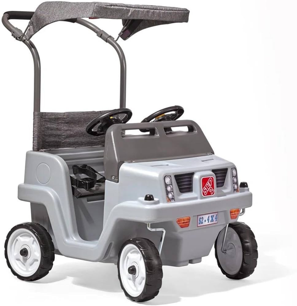 Step2 Side-by-Side Push Around SUV, Kids Push Car, 2 Seats, Stroller Substitute, Includes Seat Be... | Amazon (US)