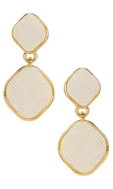 Heaven Mayhem Alma Drop Earrings in Gold & Cream from Revolve.com | Revolve Clothing (Global)