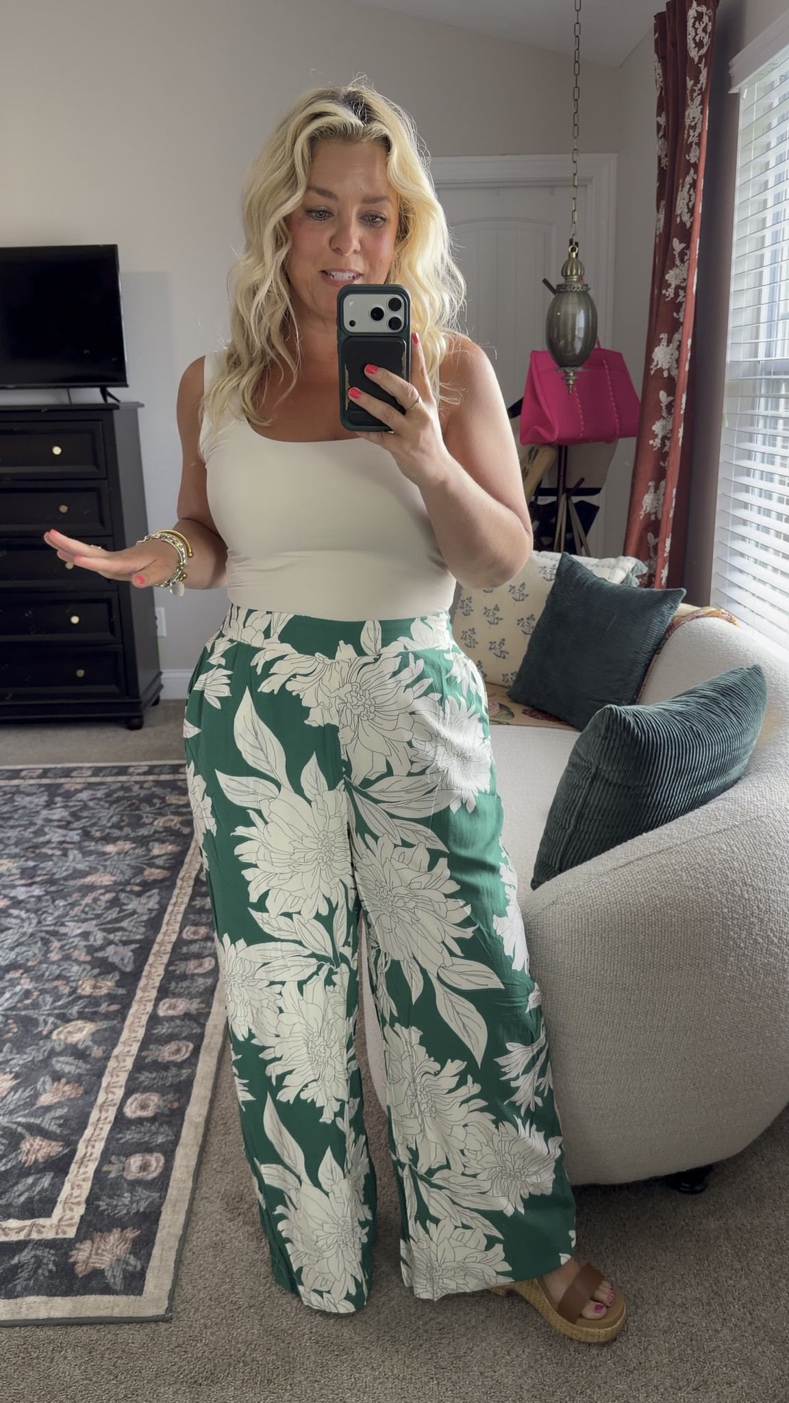 FUN summer pants + shirts outfits? Say less!! Wearing my true sz lg in bottoms & med in the tops!

#LTKMidsize #LTKPetite #LTKOver40