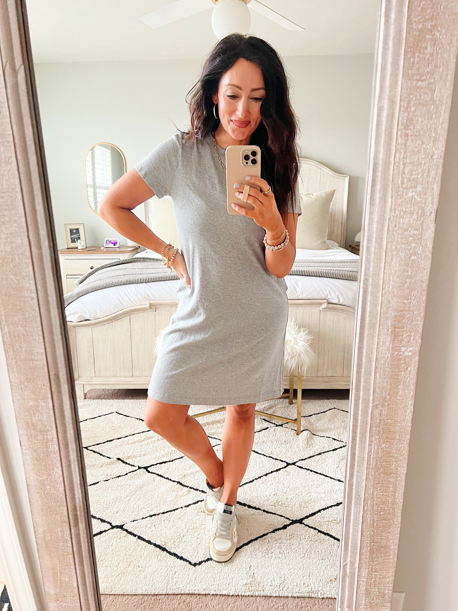 Dress is true to size - in a small & very comfy!! 

#LTKFind #LTKunder50 #LTKbump