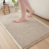 SIXHOME Bathroom Rugs Waffle Bath Rug Super Soft Absorbent Non Slip Bath Mat Beside Tub Rubber Ba... | Walmart (US)