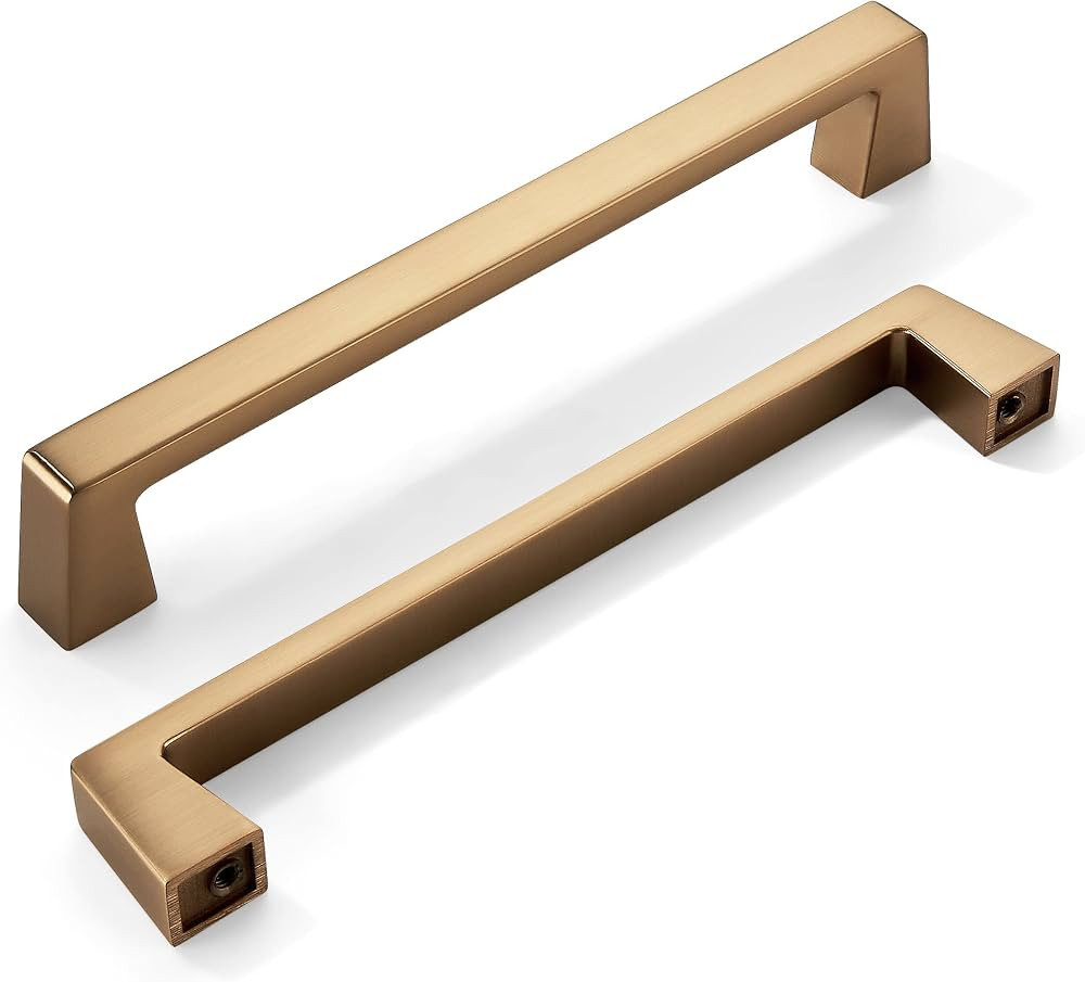 khtumeware 10 Pack 6.25 Inch(160mm) Kitchen Cabinet Handles,Champagne Bronze Cabinet Pulls Kitche... | Amazon (US)