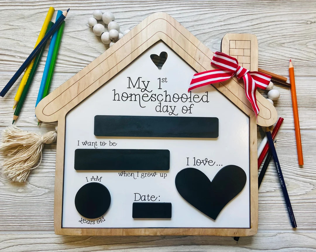 Homeschool 1st Day Sign | Etsy (US)