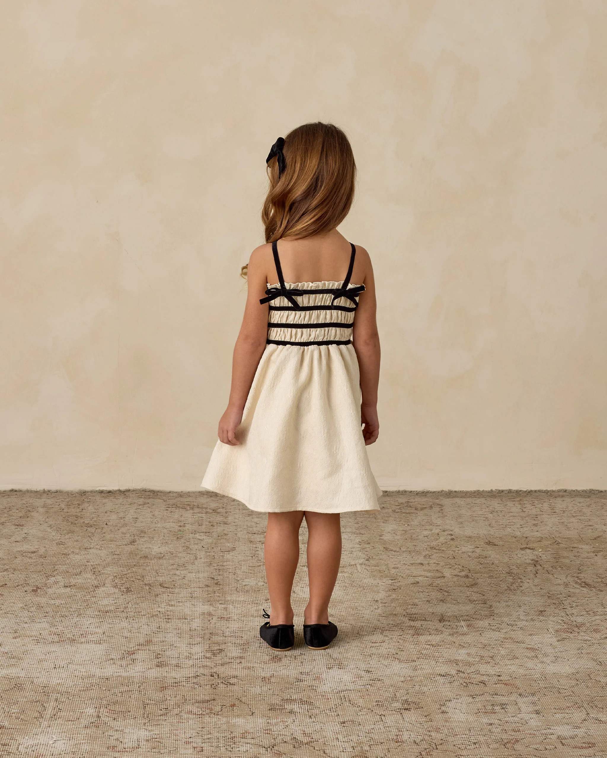 Annabelle Dress | Metallic Ivory | Rylee + Cru