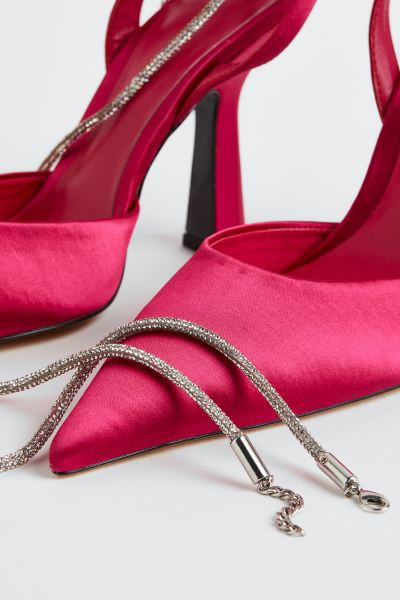 Pumps with Rhinestone Chain-detail | H&M (US + CA)