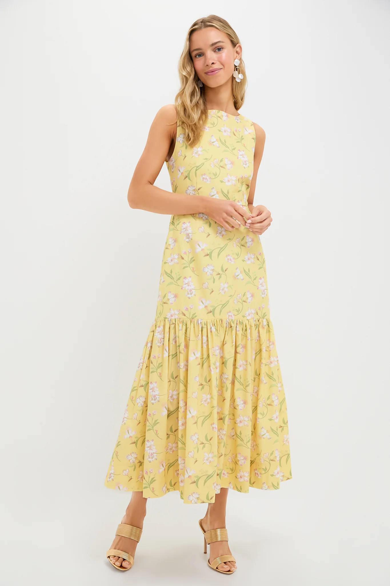 Yellow Hibiscus Low-Back Dress | Tuckernuck (US)