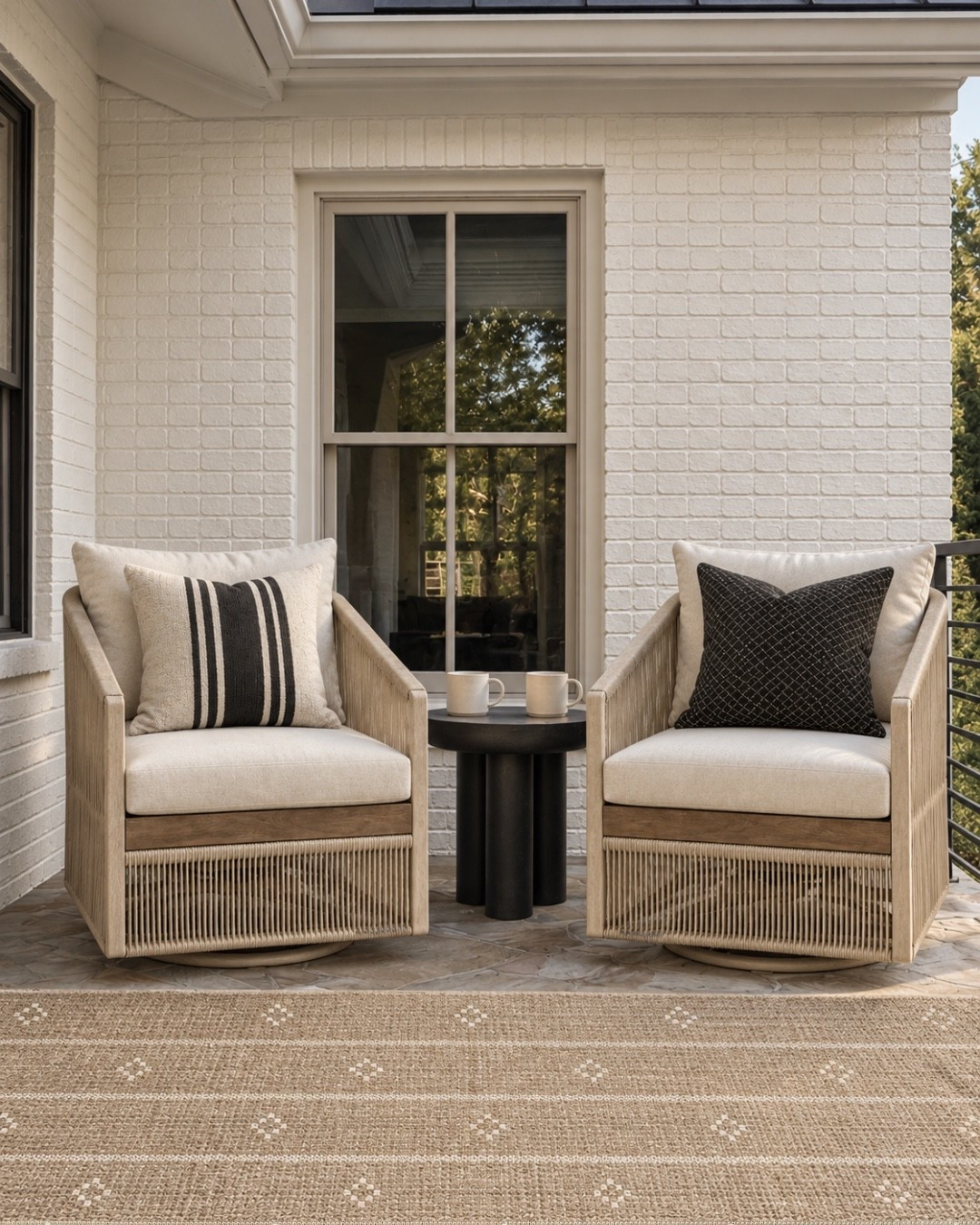 A cozy, collected porch retreat thah layers warm textures, timeless neutrals, and effortless outdoor style. 

Patio, porch, porch furniture, outdoor furniture, outdoor decor, outdoor living, outdoor table, outdoor pillows, outdoor decor, McGee and co, pottery barn

#LTKHome #LTKSeasonal #LTKSaleAlert