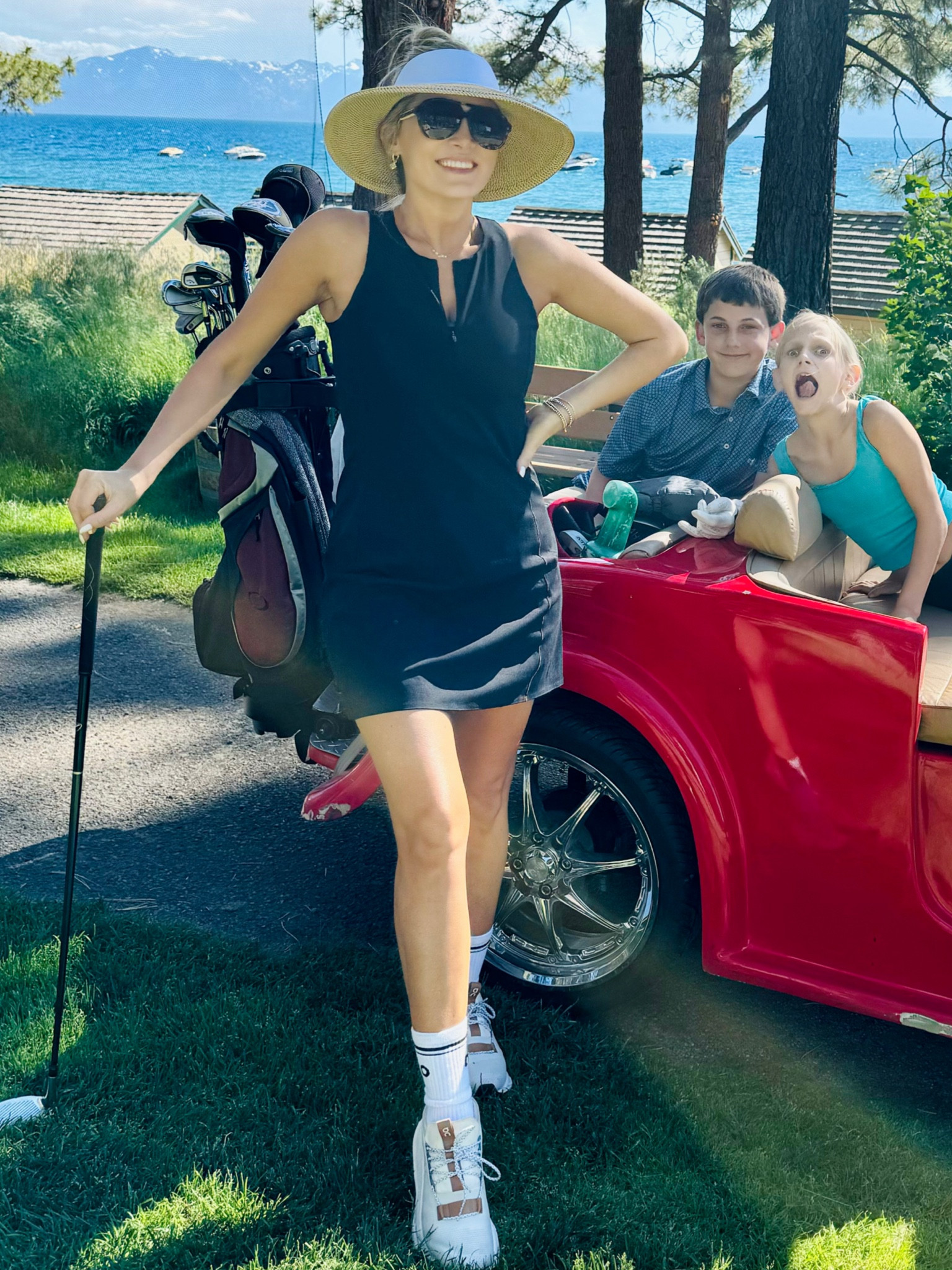 Gold outfit linked! Love this Spanx activewear dress!!! So flattering 
Wearing medium. Discount code: JESSXSPANX 

#LTKFindsUnder50 #LTKSaleAlert #LTKFindsUnder100