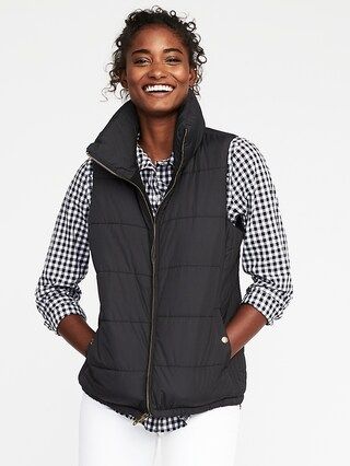 Old Navy Womens Frost-Free Vest For Women Black Size L | Old Navy US
