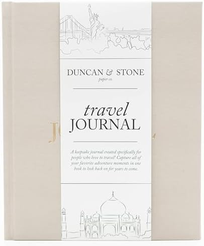 DUNCAN & STONE PAPER CO. Travel Journals - Elegant Journaling Notebook To Record All Your Travel ... | Amazon (US)