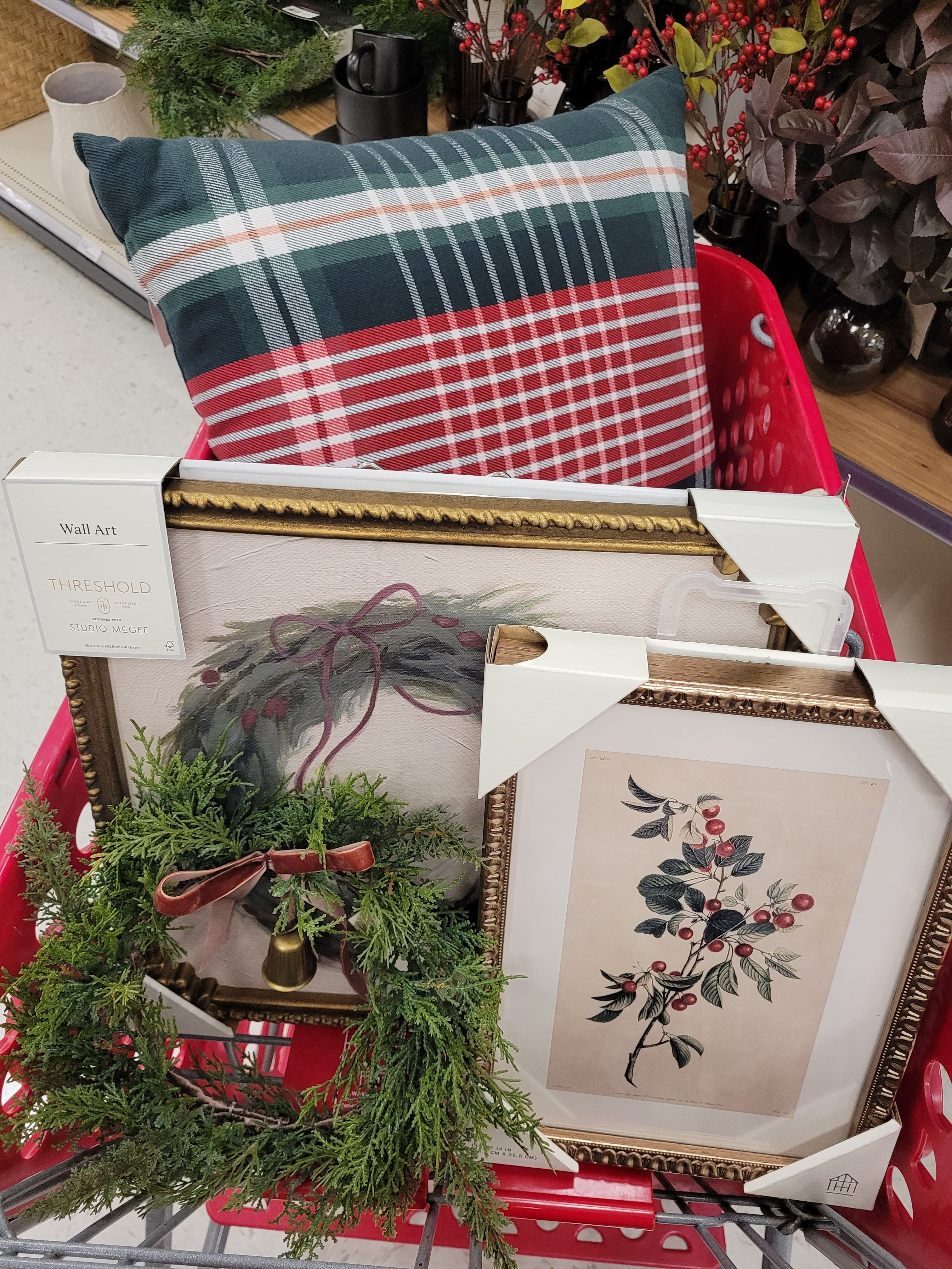New holiday home decor I snagged for a Ralph Lauren Christmas! Target Christmas decor, studio mcgee, hearth & Hand,  plaid pillow Christmas wall art,  holiday wall art,  small wreath

#LTKHoliday #LTKHome