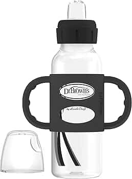 Dr. Brown’s® Milestones™ Narrow Sippy Bottle with 100% Silicone Handles, Easy-Grip Bottle wi... | Amazon (US)