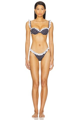 Bananhot Angela Bikini Bottom in Black Polka Dot from Revolve.com | Revolve Clothing (Global)