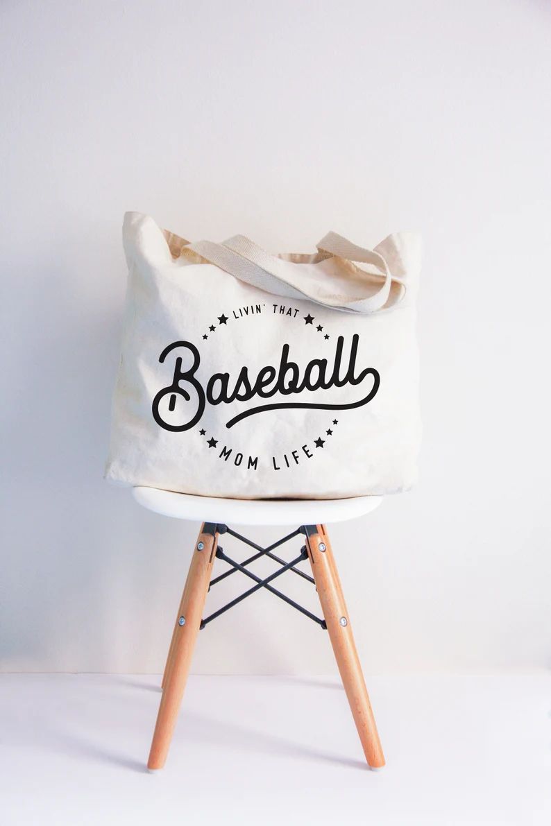 Living That Baseball Mom Life Tote Bag | Etsy | Etsy (US)