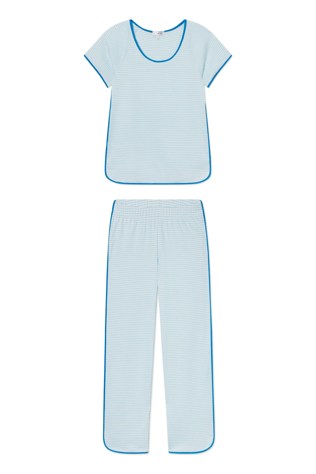 Pima Short-Long Set in Salt Spray Heritage Stripe | Lake Pajamas