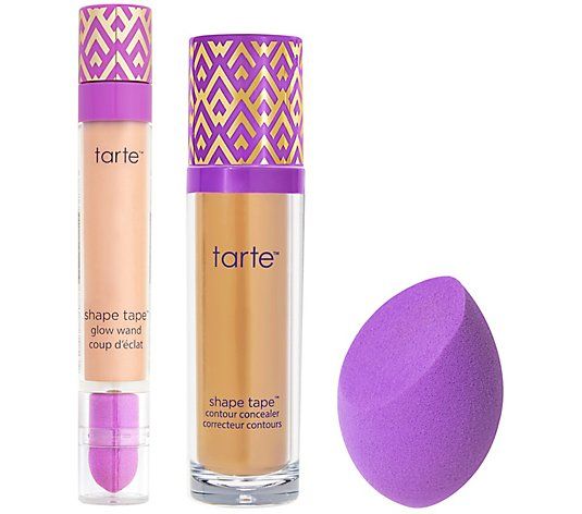 tarte Super-size Shape Tape Light & Lifted 3-pc Collection | QVC
