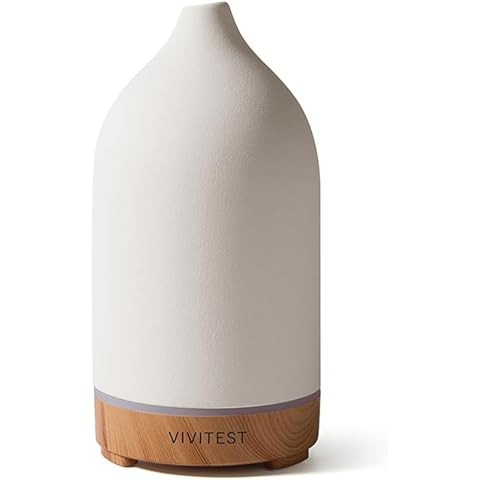 Essential Oil Diffuser Aromatherapy Diffuser - 150ml Ceramic Ultrasonic Cool Mist Aroma Diffuser,... | Amazon (US)